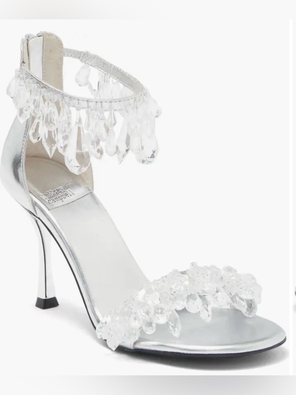 Jeffrey Campbell Crystal Ankle Strap Sandal ( Women) Size 6 Brand New